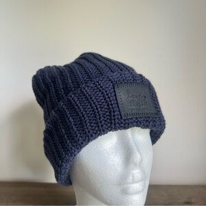 Love Your Melon Dark Blue Knit Beanie